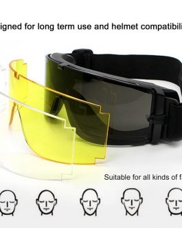 Tactical Glasses With 3 Colors Lens Eye Protecting