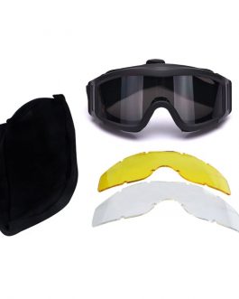 Tactical Camping Protective Goggles with 3 Lens