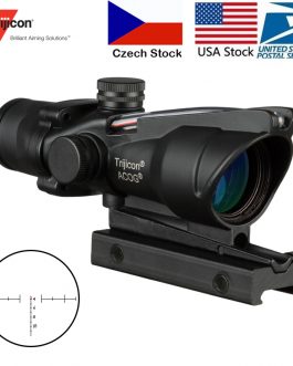 Fiber Optics Grenn Red Dot Illuminated Chevron Etched Tactical Optical Sight